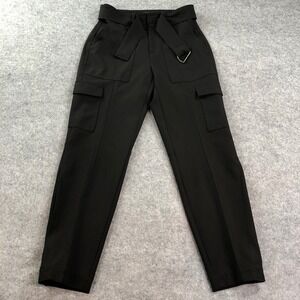 Banana Republic Womens Cargo Pants 4L Black Rayon
